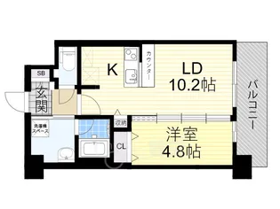 スプランディッド茨木天王【2階】の間取り
