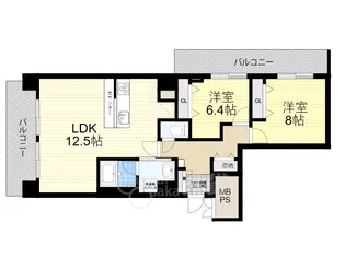 スプランディッド茨木天王【1階】の間取り
