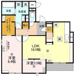 大阪府吹田市千里丘上【アパート】の間取り