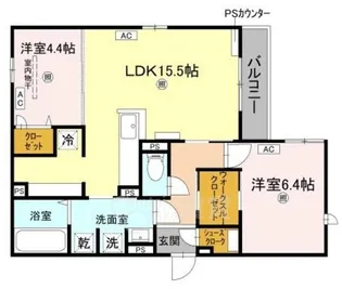 大阪府吹田市千里丘上【アパート】の間取り