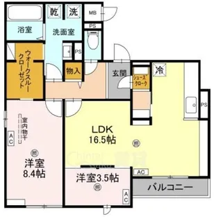 大阪府吹田市千里丘上【アパート】の間取り