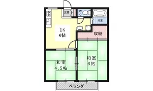 サン・シティ別府【2階】の間取り