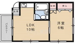 隆起ハイツ【1階】の間取り