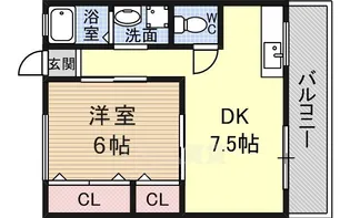 霜月荘【1階】の間取り