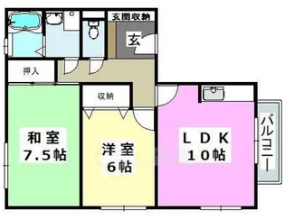 レオコート【2階】の間取り