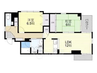ヴェルファーレ南茨木【4階】の間取り