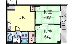 シャトーかわもと【3階】の間取り