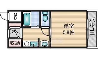 ドゥエルやま【2階】の間取り