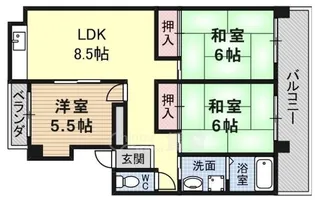 3DKの間取り画像