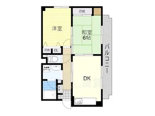 エスポワール新中条【1階】の間取り