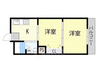 三和第5マンション【4階】の間取り