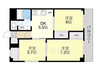 エステートピア桃林丘【1階】の間取り