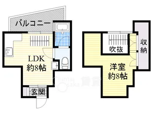 インペリアル21【4階】の間取り