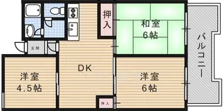 大阪府茨木市鮎川3丁目【マンション】の間取り
