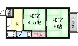 大阪府茨木市駅前4丁目【マンション】の間取り