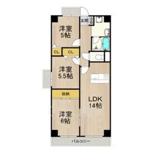 サワン東太田【2階】の間取り