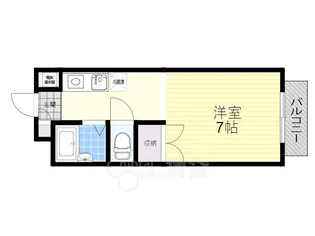 エステートピア小倉【2階】の間取り