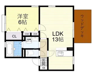 バルカ2【1階】の間取り