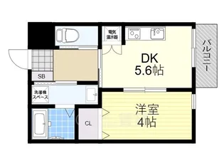 EIJU Tsukamoto【3階】の間取り