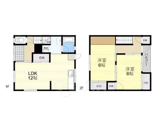 大阪府摂津市千里丘6丁目【タウンハウス】の間取り