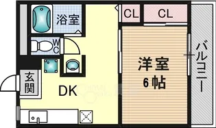 大阪府茨木市美沢町【マンション】の間取り