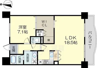 大阪府茨木市真砂3丁目【マンション】の間取り
