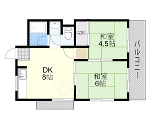 マンション吉志部【3階】の間取り