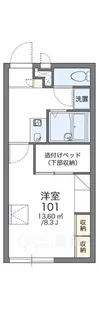 レオパレスグランシャリオ【2階】の間取り