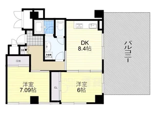 ドリームコート豊中【3階】の間取り