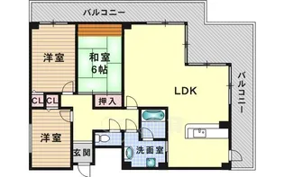 大阪府茨木市天王2丁目【マンション】の間取り