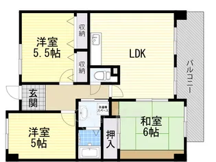 ミューズコート【2階】の間取り