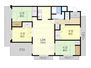 TGCマンション第8【4階】の間取り