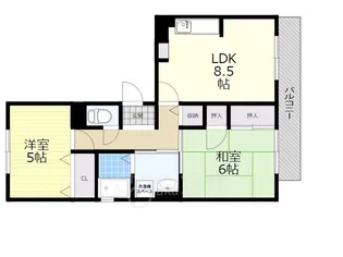 サンハイツツチタ二【2階】の間取り