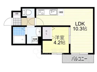 ジラフ吹田藤が丘【1階】の間取り