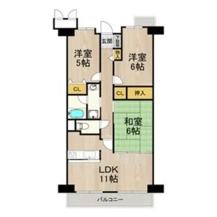 サワン東太田【5階】の間取り