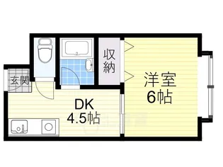 ハイツ岸本【1階】の間取り
