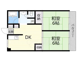 パークハイツミシマ【1階】の間取り