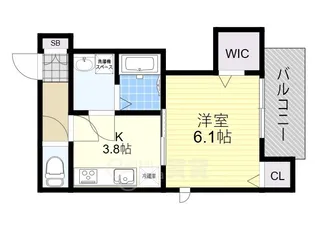 アルバス上野東【1階】の間取り
