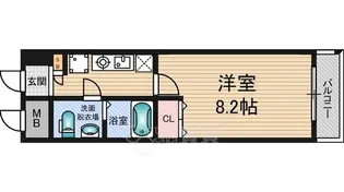 大阪府大阪市淀川区宮原1丁目【マンション】の間取り