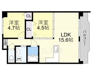 サンハイツ木多【2階】の間取り