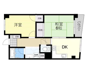 大阪府茨木市西駅前町【マンション】の間取り