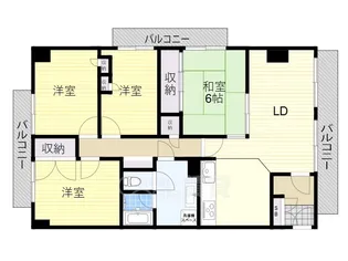 ラジュニール春日丘【4階】の間取り