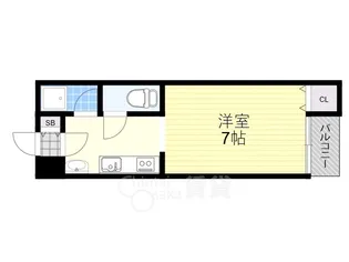 メゾン鳩ヶ瀬【4階】の間取り