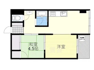 コーポ糠谷【3階】の間取り