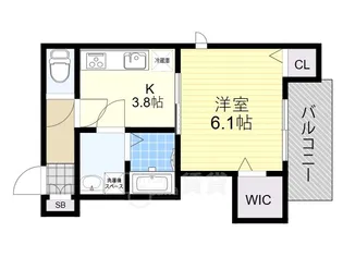 アルバス上野東【3階】の間取り
