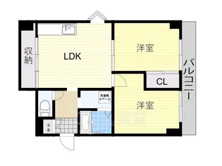 サンローゼうねの【4階】の間取り