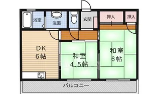 豊福マンション【2階】の間取り