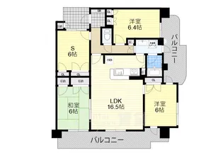 デュアル茨木プレステージュ【6階】の間取り