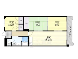 大阪府茨木市橋の内1丁目【マンション】の間取り