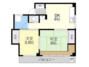 大阪府池田市上池田1丁目【マンション】の間取り